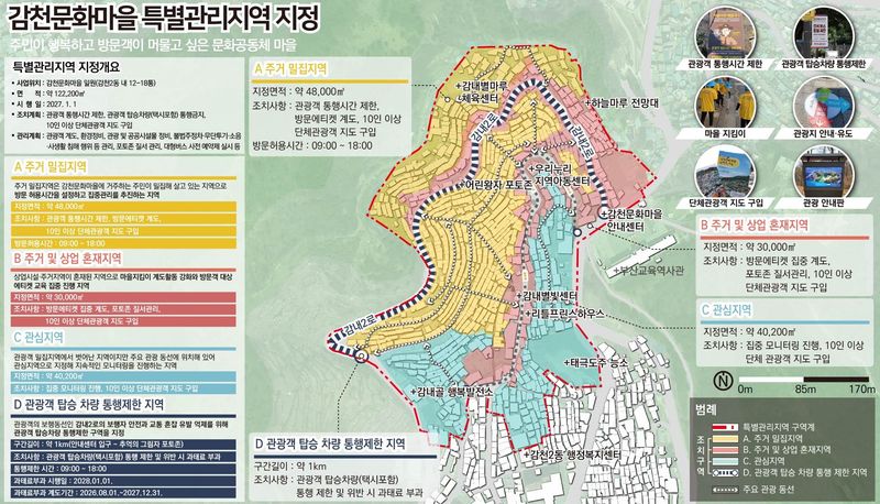 감천문화마을 특별관리지역 개요도. 사하구 제공