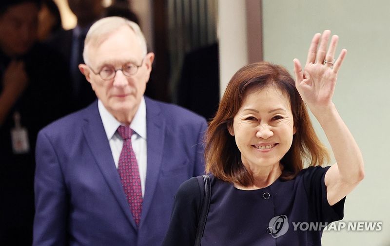 한국 도착한 미셸 스틸 주한미국대사 (출처=연합뉴스)