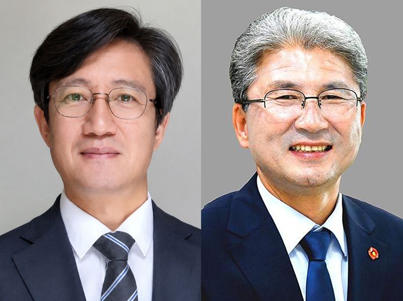이창흠 제주도 기후경제부지사 후보자와 이상봉 제주시장 후보자.