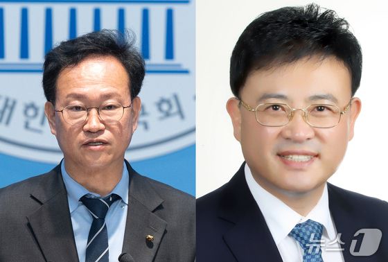 송재봉 국회의원, 이영신 전 청주시의원.(자료사진)