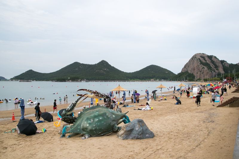 전북 군산 선유도해수욕장.