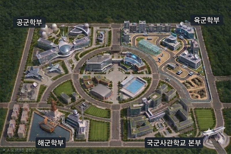 국군사관학교 예상 조감도. 국방부 제공