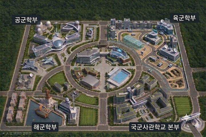 국군사관학교 예상 조감도. 국방부 제공