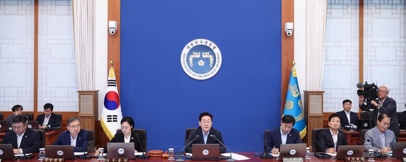 이재명 대통령이 4일 청와대에서 열린 국무회의에서 발언을 하고 있다. (청와대통신사진기자단) 2026.8.4 ⓒ 뉴스1 이재명 기자