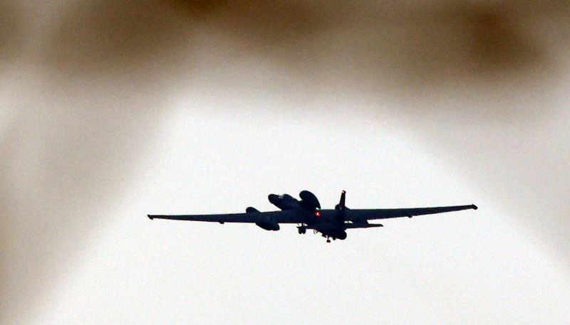 경기 평택시 주한미군 오산공군기지에서 U-2S 고고도정찰기가 이륙을 하고 있다. 2026.3.11 ⓒ 뉴스1 김영운 기자