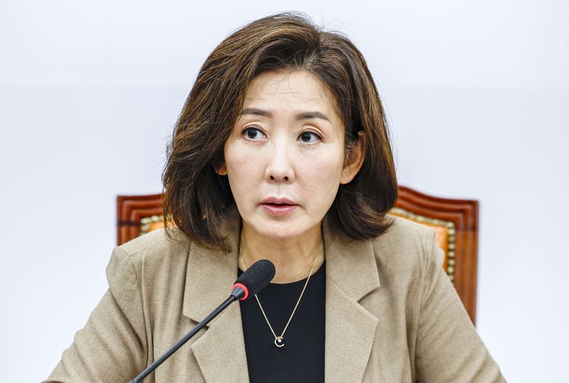 나경원 국민의힘 의원이 지난 4일 국회에서 열린 검찰 보완수사권 폐지·공소기각 조항의 위헌성과 대통령 재의요구권 행사 촉구 긴급 토론회에서 발언하고 있다. /사진=뉴시스
