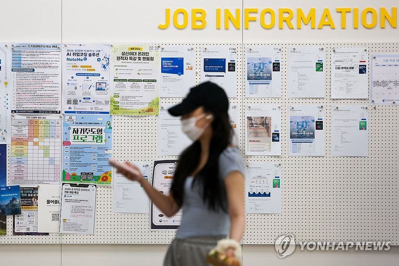 청년고용률 2년째 하락…금융위기 이후 최장 (출처=연합뉴스)