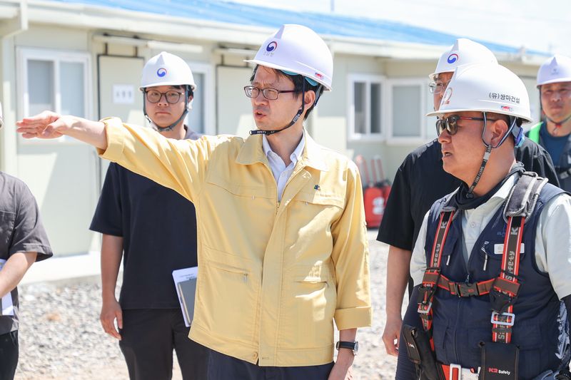 백승보 조달청장, 청주 건설현장 폭염대응 실태 점검
