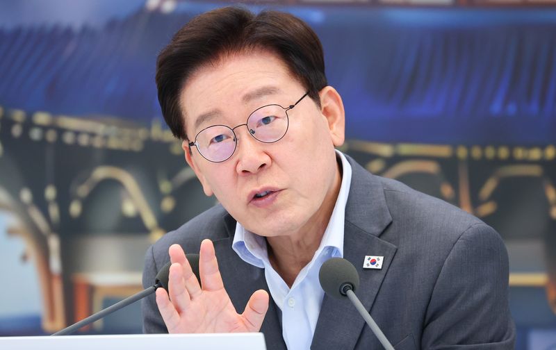 이재명 대통령이 5일 청와대 영빈관에서 열린 교육부, 국가교육위원회, 문화체육관광부, 국가유산청 2차 업무보고에서 발언을 하고 있다. (청와대통신사진기자단) 2026.8.5 ⓒ 뉴스1 허경 기자