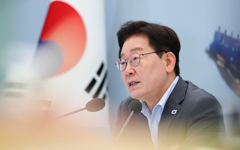 이재명 대통령이 5일 청와대 영빈관에서 열린 교육부, 국가교육위원회, 문화체육관광부, 국가유산청 2차 업무보고에서 발언을 하고 있다. (청와대통신사진기자단) 2026.8.5 ⓒ 뉴스1 허경 기자
