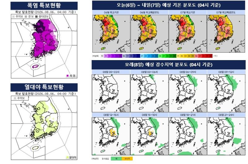 고기압 못뚫은 태풍…오늘 낮 서울 39도 등 서쪽 기록적 폭염