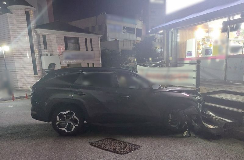 사고 현장. 부산경찰청 제공