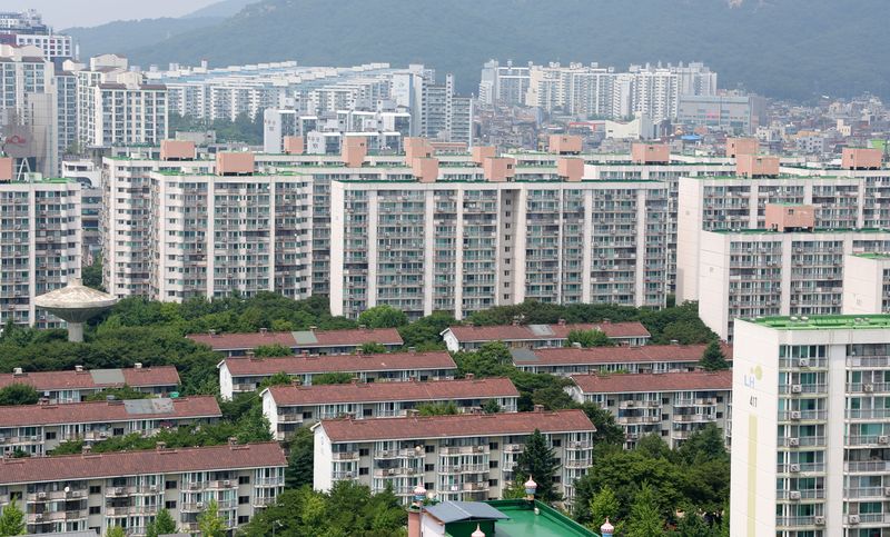 서울 노원구 일대 아파트 단지가 보이고 있다. /사진=뉴시스
