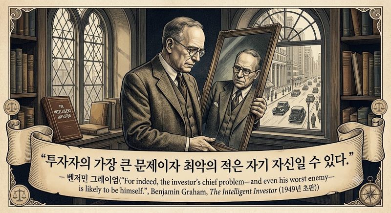 벤저민 그레이엄 삽화. 제미나이 생성 이미지.