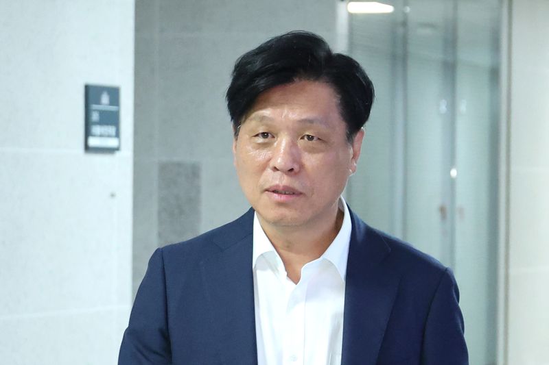 조승래 재정경제기획위원장이 30일 서울 여의도 국회 의원회관에서 열린 세제개편안 논의를 위한 비공개 당정 간담회에서 참석하고 있다. 2026.7.30 ⓒ 뉴스1 신웅수 기자