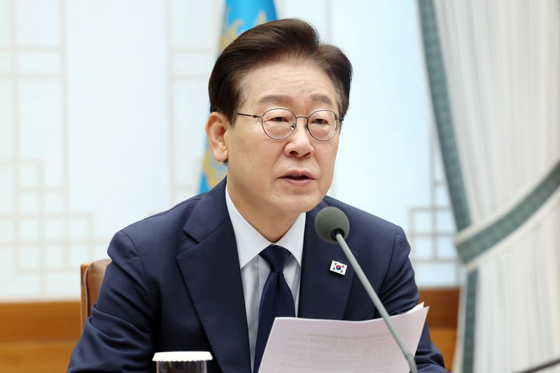 이재명 대통령이 6일 청와대에서 열린 메가프로젝트 민관합동 점검회의에서 발언하고 있다. (청와대통신사진기자단) 2026.7.6 ⓒ 뉴스1 허경 기자