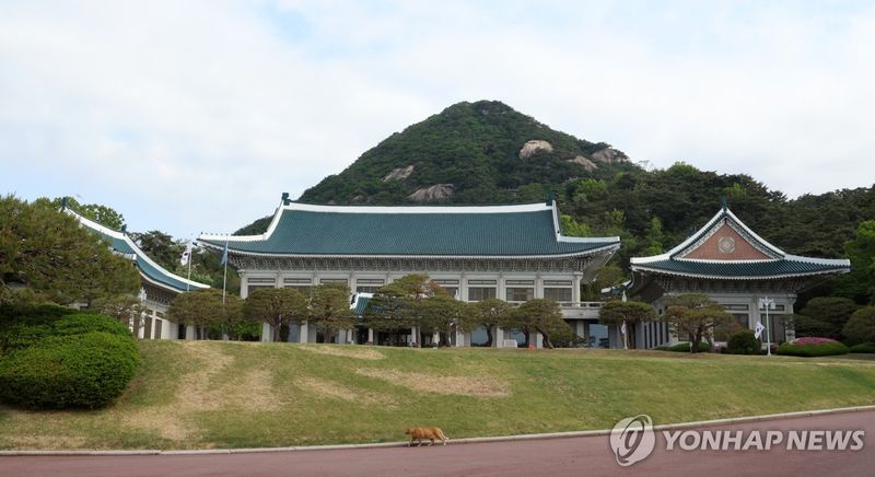 서울 종로구에 위치한 청와대 전경. 연합뉴스