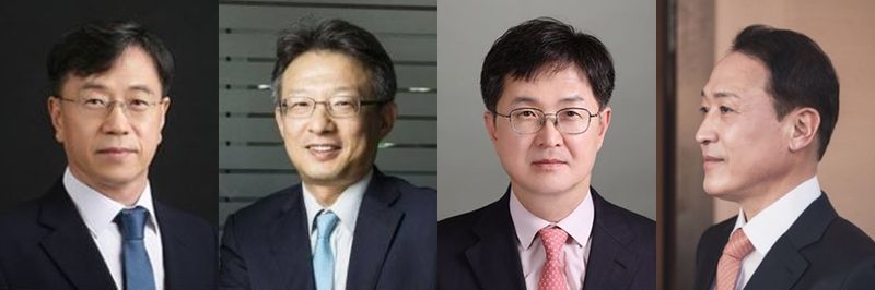 (왼쪽부터) 박천석 새마을금고 전 CIO, 이규홍 사학연금 전 CIO, 이도윤 노란우산공제 전 CIO, 김호진 수협중앙회 전 CIO