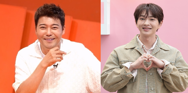 방송인 전현무와 온유. 뉴시스.
