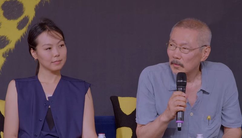배우 김민희(왼쪽), 홍상수 감독./사진=로카르노국제영화제 유튜브, 뉴스1