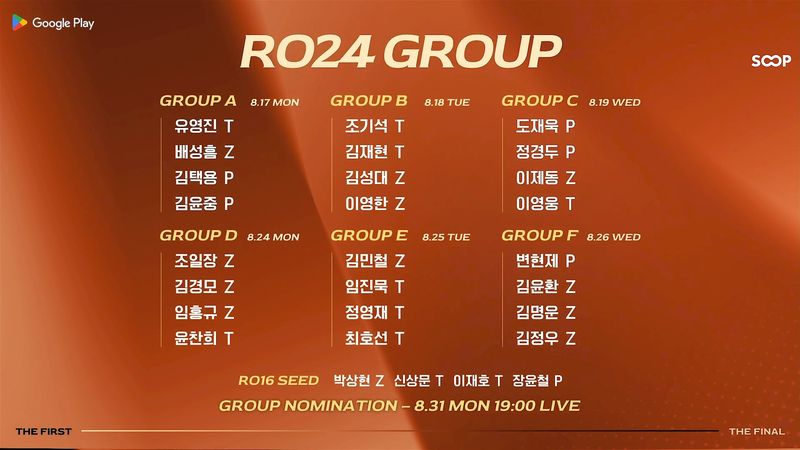 SOOP이 '구글플레이 ASL 시즌22' 24강 1주차 경기를 시작한다고 14일 밝혔다. SOOP 제공