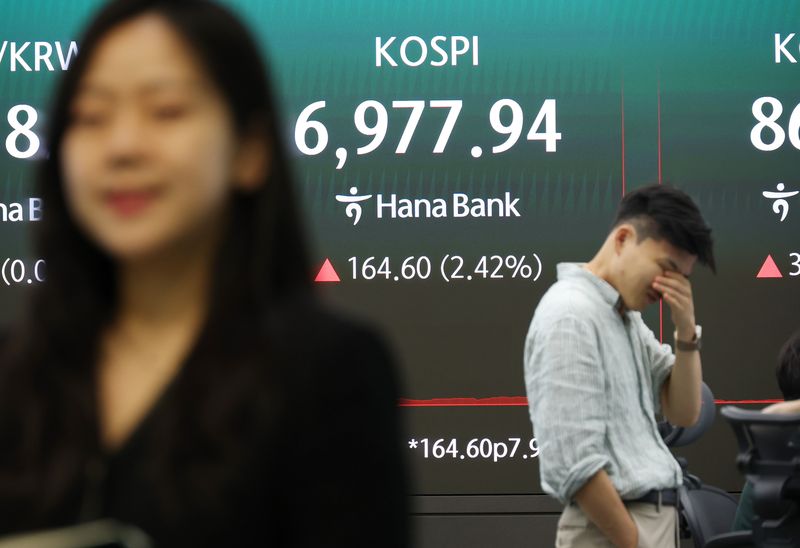 외국인 3조 매수세에 '7천피' 목전…코스닥은 개미덕에 상승 마감 [fn마감시황]