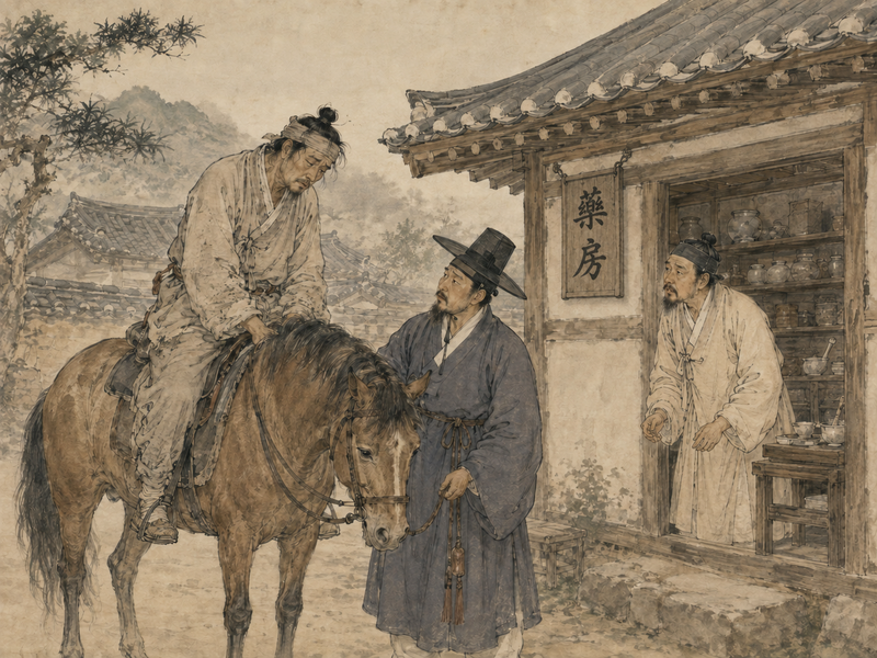 의원은 환자에게 겁을 주는 것보다 병증을 정확히 살피고 있는 그대로 설명하는 일이 중요하다. 의원의 본분은 병을 과장하는 것이 아니라, 환자에게 맞는 최선의 치료법을 찾는 데 있는 것이다. 챗GPT에 의한 AI생성 이미지.