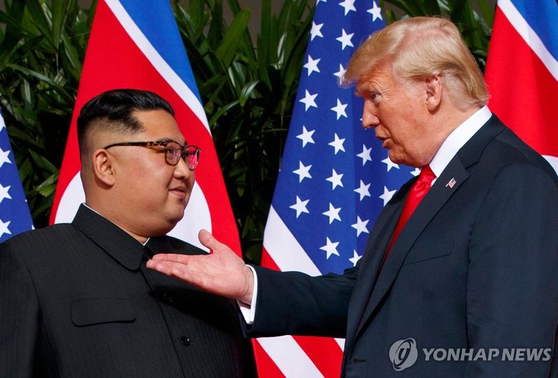 도널드 트럼프 미국 대통령과 김정은 북한 국무위원장. 연합뉴스