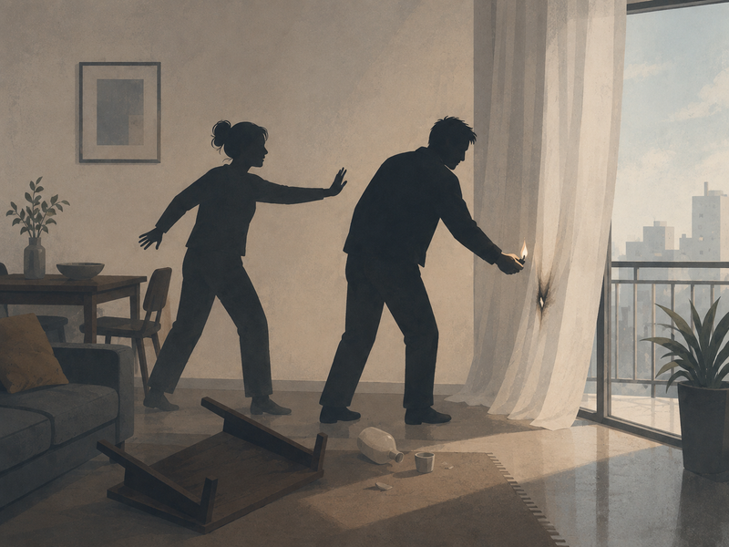 동거녀와 말다툼이 방화로…식탁 뒤엎고 커튼에 불붙인 남자