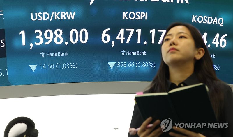 환율 1,397.7원에 거래 마감 (출처=연합뉴스)