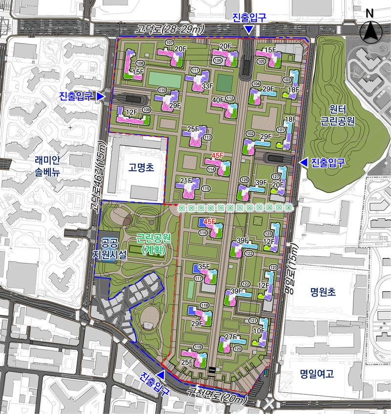 강동구 명일동에 3420가구 규모 대단지 들어선다