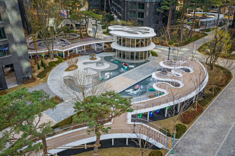 잠실래미안아이파크 '블루 포레스트 가든'. 삼성물산 제공