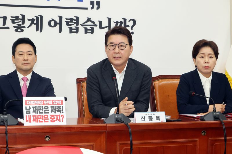 신동욱 국민의힘 최고위원이 20일 여의도 국회에서 열린 최고위원회의에서 발언을 하고있다. 사진=박범준 기자