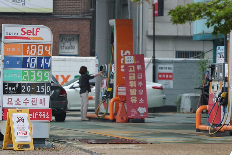 지난 8월 20일 서울 시내에 요소수 판매 주유소 모습. 연합뉴스