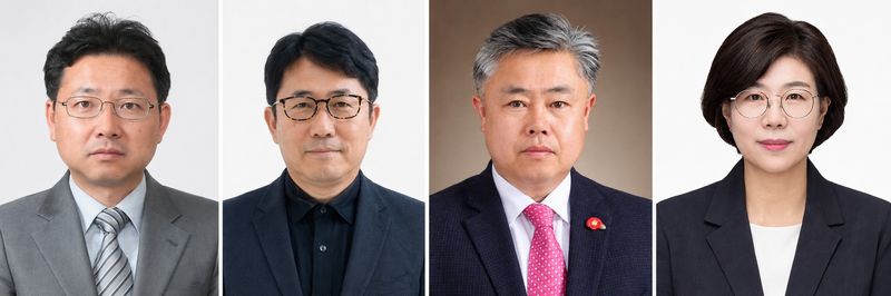 제주도 하반기 정기인사 주요 국장급 간부. 왼쪽부터 변영근 특별자치행정국장, 현주현 도시건설국장, 강민철 교통항공국장, 황경선 관광교류국장. /사진=제주특별자치도 제공
