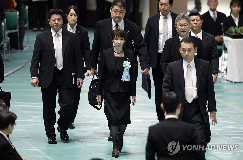 일본 전몰자 추도식에 참석한 다카이치 총리 (출처=연합뉴스)