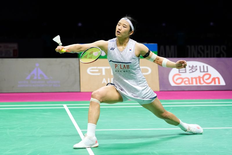 [뉴델리=AP/뉴시스] 안세영, 2026 세계배드민턴연맹(BWF) 세계선수권대회 여자 단식 우승. 2026.08.23.