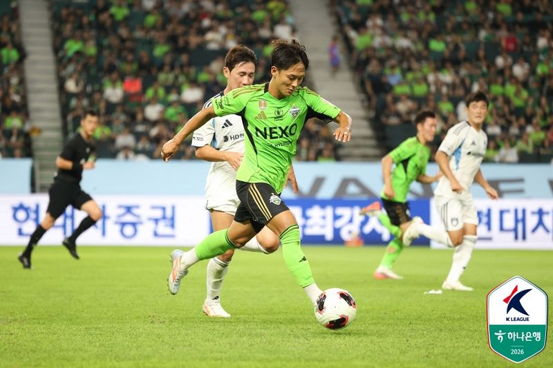 프로축구 K리그1 전북현대의 이승우. 사진=한국프로축구연맹 제공