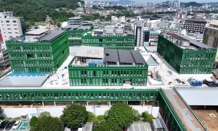 순천시가 신청사 건립 공사를 9월까지 마무리하고 10월 중순부터 11월까지 부서별 순차 입주를 실시한다. 순천시 제공