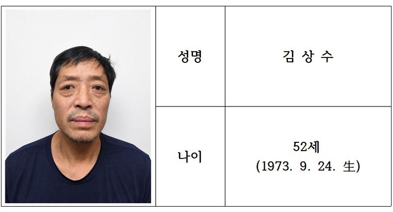 스토킹 고소에 앙심 품고 옛 연인 보복 살해…52세 김상수 신상 공개