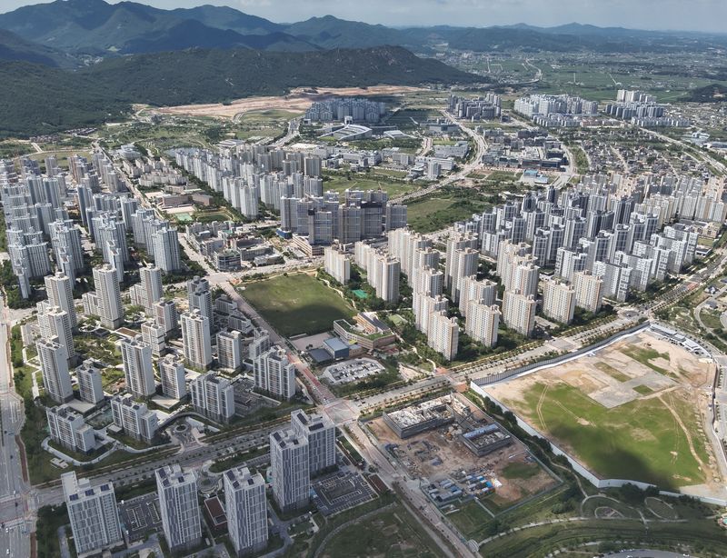 충남혁신도시로 지정딘 내포신도시 전경. 충남도 제공