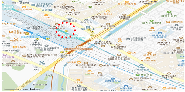경의중앙선 디지털미디어시티역 복합개발 사업 대상지 위치도