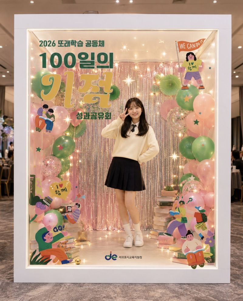서귀포지역 초·중학생들은 친구와 함께 학습 목표를 세우고 100일간 실천하며 94일차까지 1만7506시간의 학습 기록을 쌓았다. /사진=서귀포시교육지원청 제공