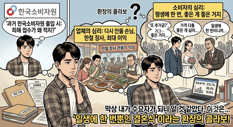 "웨딩드레스 사진 촬영은 금지, 신랑님이 그리세요"