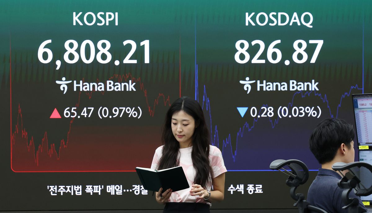코스피, 기관·외국인 매수세에 1%대 상승 유지한 6890선 [fn오후시황]