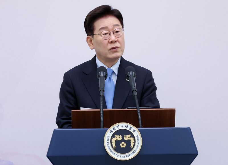 이재명 대통령이 지난 27일 청와대에서 열린 민선 9기 시장·군수·구청장 초청 오찬간담회에서 인사말을 하고 있다. 청와대통신사진기자단
