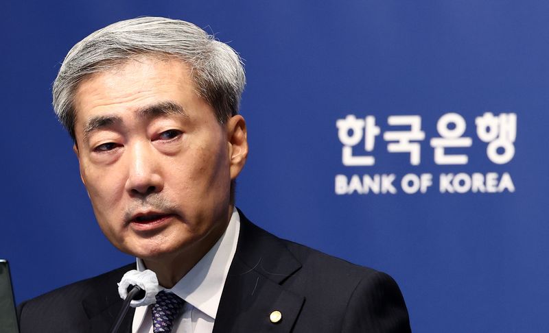 신현송 한국은행 총재가 27일 서울 중구 한국은행에서 열린 금융통화위원회 통화정책방향 기자간담회에서 발언하고 있다.뉴스1