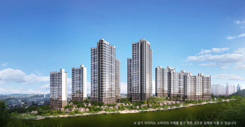 아산테크노밸리 the1 7차 투시도. /사진=(주)이지건설