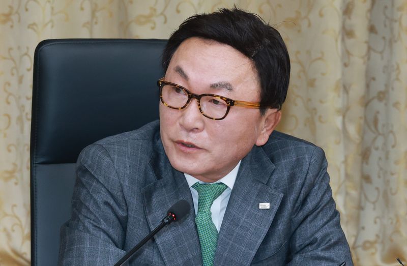 박현주 미래에셋 회장이 지난 4월 14일 서울 중구 예금보험공사에서 열린 국민성장펀드 제2차 전략위원회 회의에서 발언을 하고 있다. 2026.4.14 ⓒ 뉴스1 임세영 기자