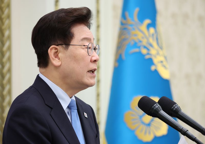 이재명 대통령이 27일 청와대 영빈관에서 열린 시장·군수·구청장 초청 오찬간담회에서 발언하고 있다. 2026.8.27 ⓒ 뉴스1 허경 기자